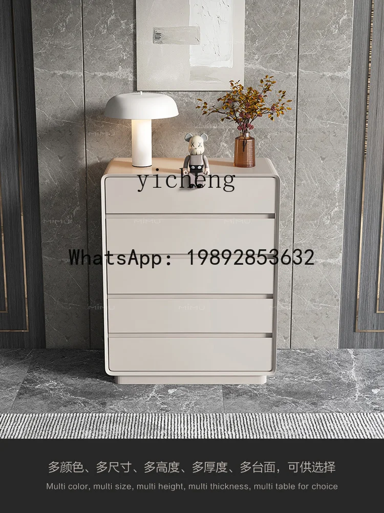 B-2   minimalist five or six chest cabinets entrance foyer storage simple bedroom chest of drawers storage cabinet