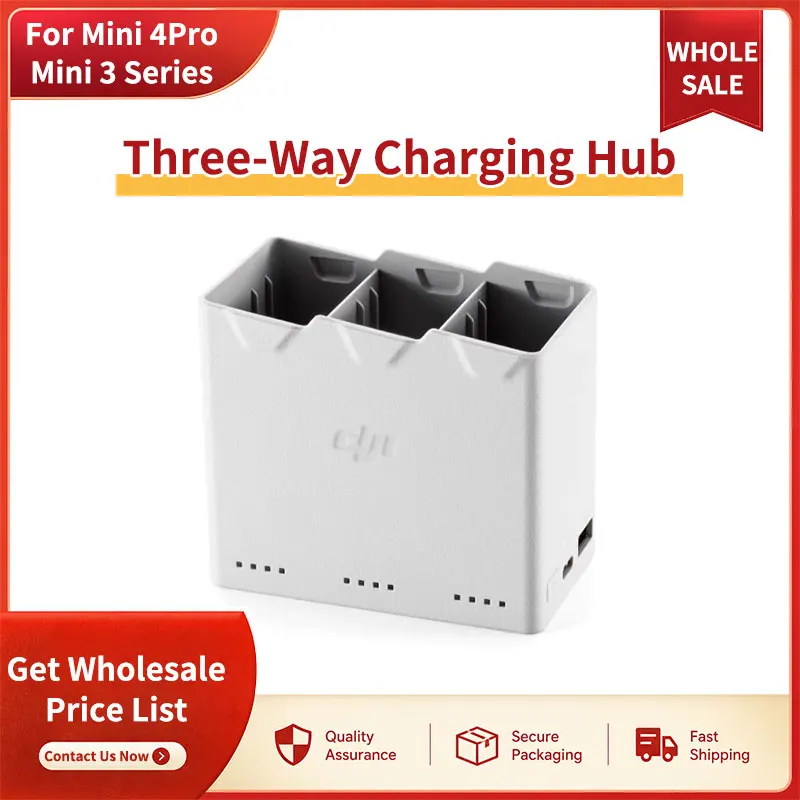 SNQP For DJI Mini 4 Pro Mini 3 Series Three-Way Battery Charging Hub Multi Battery Charger  Accessories Charging Station
