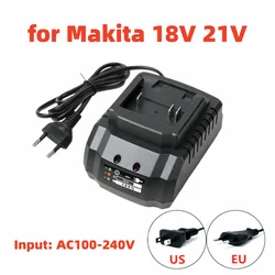 NEW Charger for 18V 21V Makita Model Lithium Battery Apply to Cordless Drill Angle Grinder Spray Gun Electric Blower Power Tools