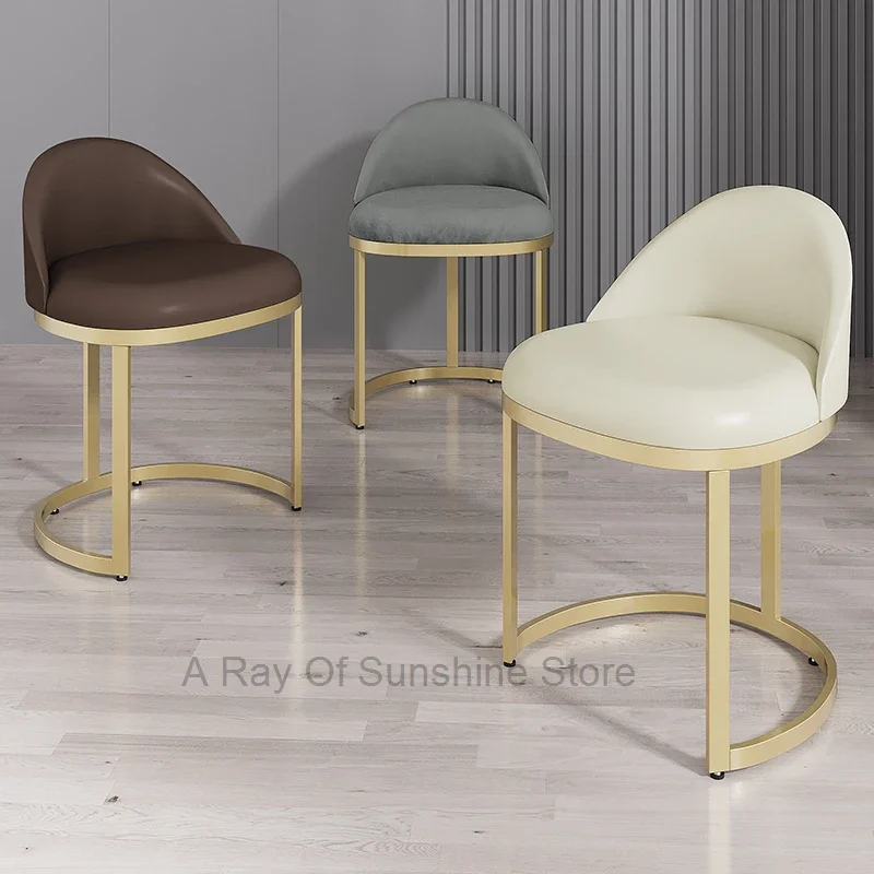 

Nordic Style Modern Bar Stool Metal Luxury Pu Leather Gold Bar Stool High Quality Living Room Tabourets De Bar Home Furniture