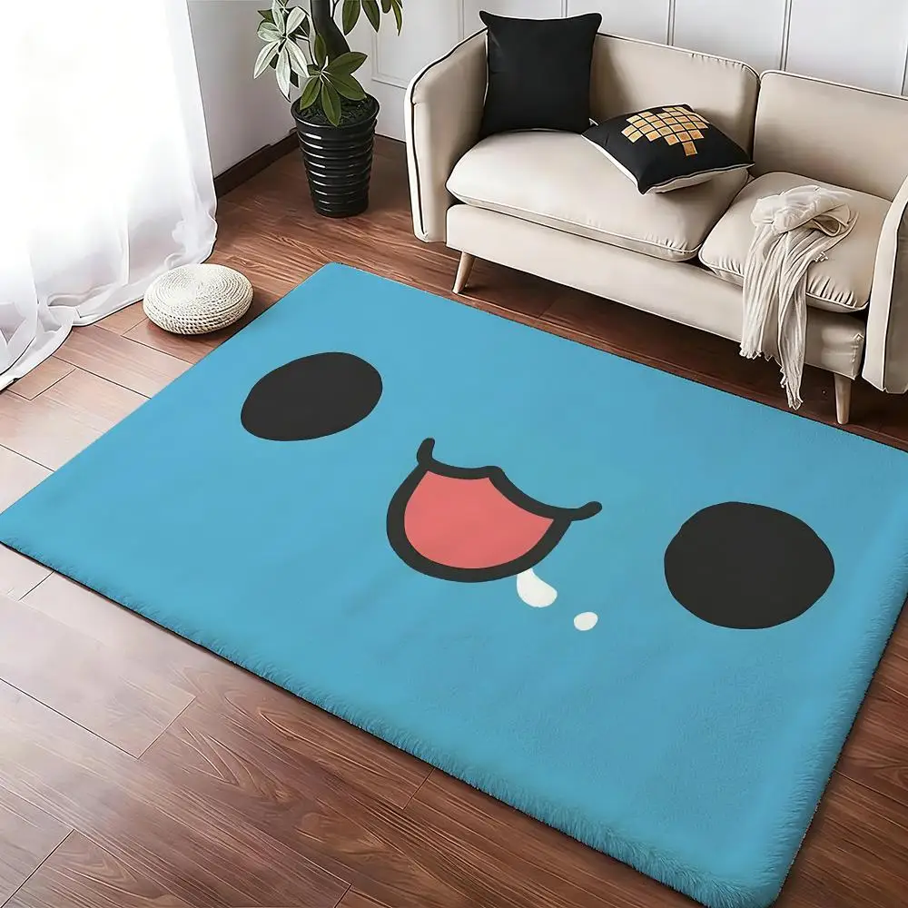 1pc Kwaii Anime B-Bugcat CapooS Floor Mat Soft Thickened Absorbent Non-Slip Bedroom Living Room Door Mat Home Decor Flannel Rugs