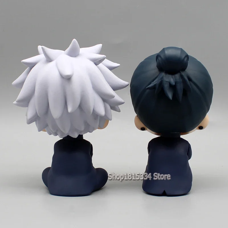 10cm Anime Jujutsu Kaisen Figurine Q Version Geto Suguru Satoru Gojo Action Figures PVC Model Ornamen Toys Birthday Gifts