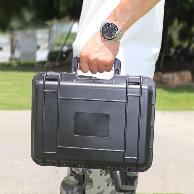 Thickened Waterproof Toolbox Rigid Plastic Case Hard Flight Case Shockproof Sealed Box Portable Small Equipment Plastic Toolbox