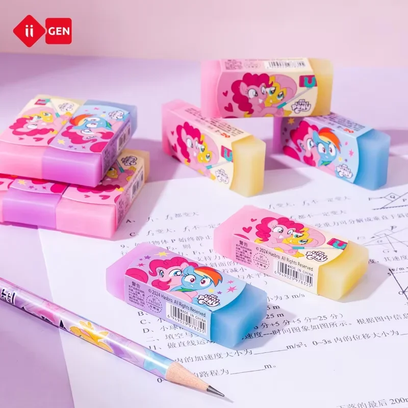 Iigen-Gomme colorée My Little Pony pour enfants, dessin animé créatif, étudiant, mignon, cadeau d'anniversaire et de Noël