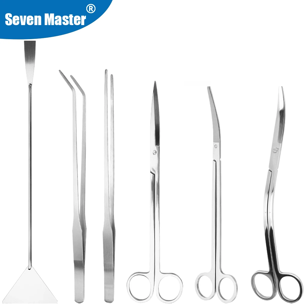 Aquarium Scissor Tools Fish Tank Tweezer Plants Wave Scissors Grass Stainless Cleaning Tools Storage Holder Aquarium Accessories