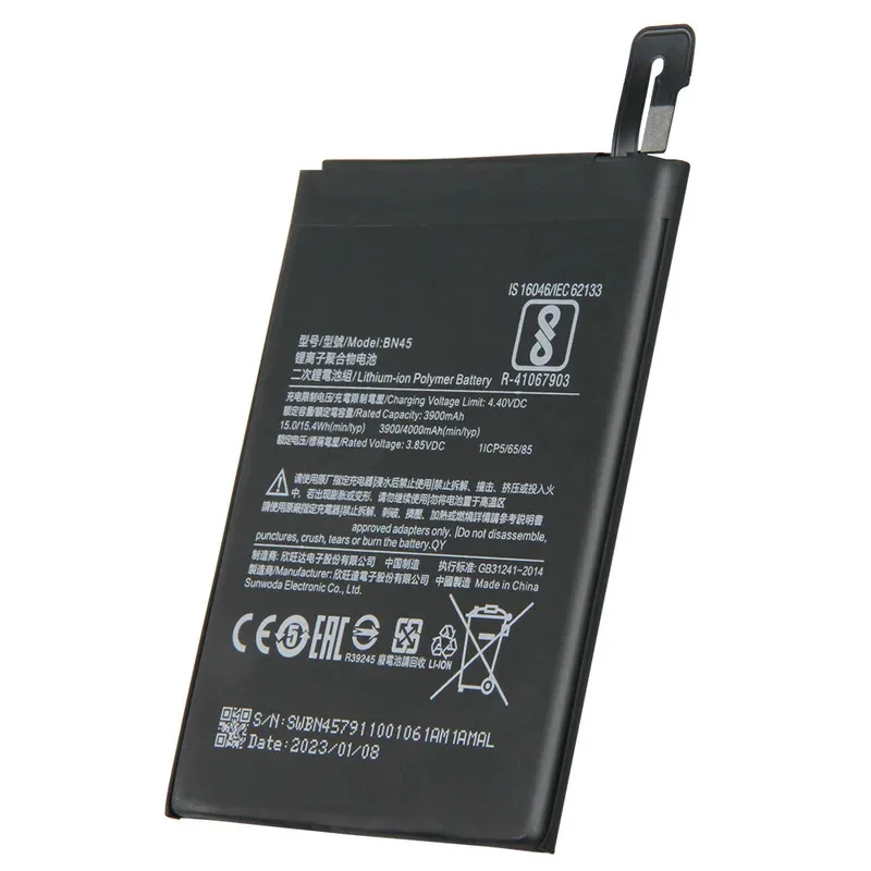 بطارية الهاتف BN45 4000mAh لبطارية بديلة Redmi Note 5 مع أداة