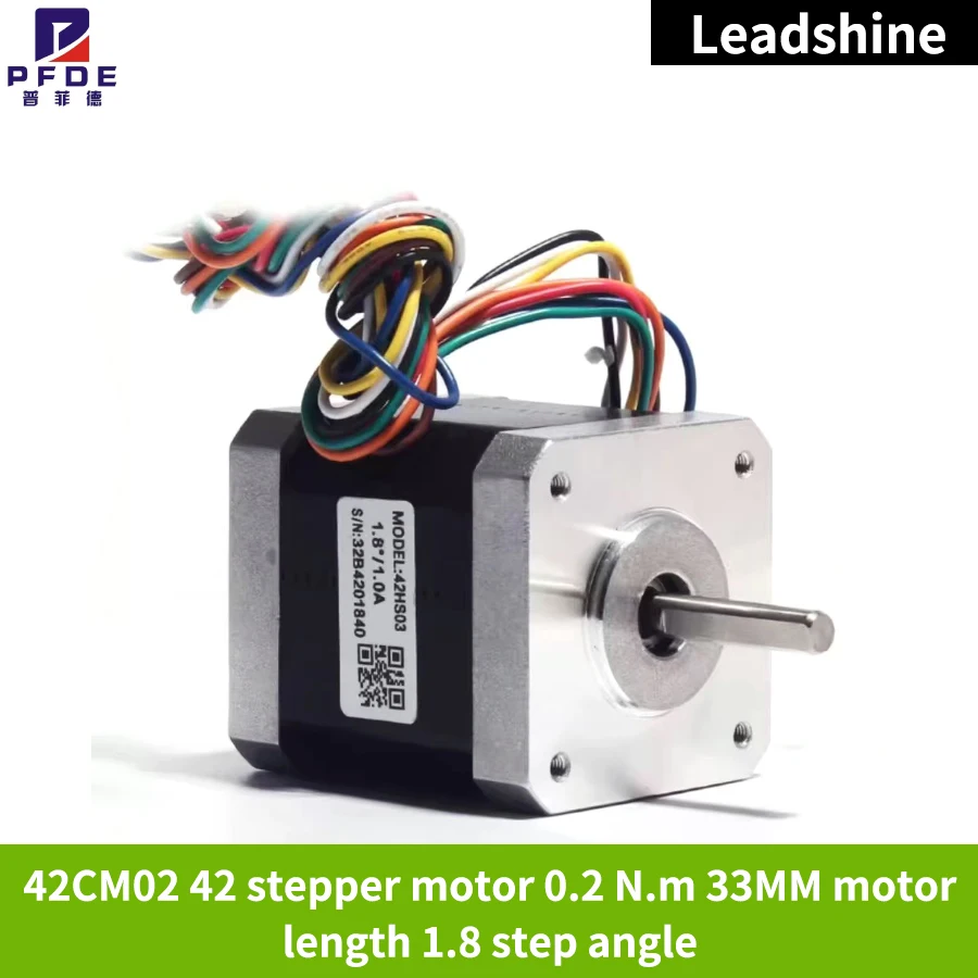 Leadshine 42CM02 NEMA 17 Step Motor 1.5 A Current 0.2 N.m Torque 33 mm Motor Body Length 1.8 Degree Stepping Motor