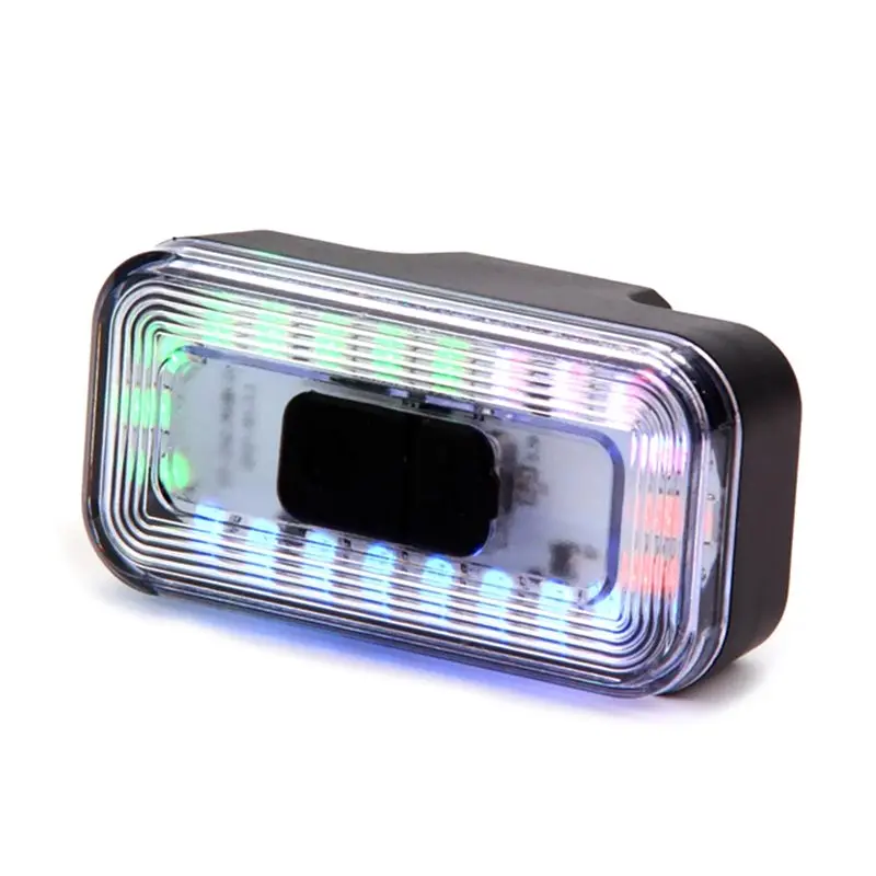 

A89E-Bicycle Rear Light 7 Color Ultra Bright LED Bike Tail Light USB Rechargeable Waterproof Warning Flashlight