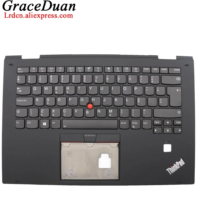 

NL Dutch Black Keyboard Upper Case Palmrest Shell Cover For Lenovo Thinkpad X1 Yoga 2nd Gen 2 G2 01HY825 01HY865 01HY905 01HY945