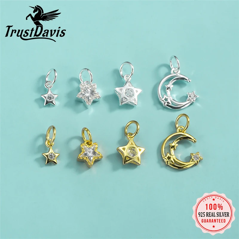 trustdavis-real-925-prata-esterlina-moda-diamante-cravejado-estrelas-lua-diy-acessorios-joias-finas-atacado-dz1833