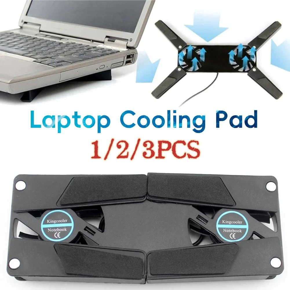 Usb Powered Laptop Cooling Pad With Double 60Mm Fans Laptop Stand Notebook Cooling Pad For Notebook Laptop Pc Computer