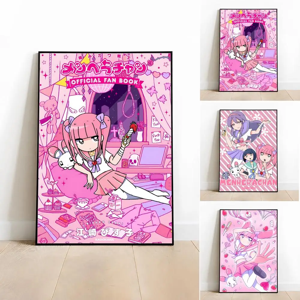 Character-Menhera Chan Poster Poster Room Wall Art Decor Waterproof Stickers For Home Bar Bedroom Decoration