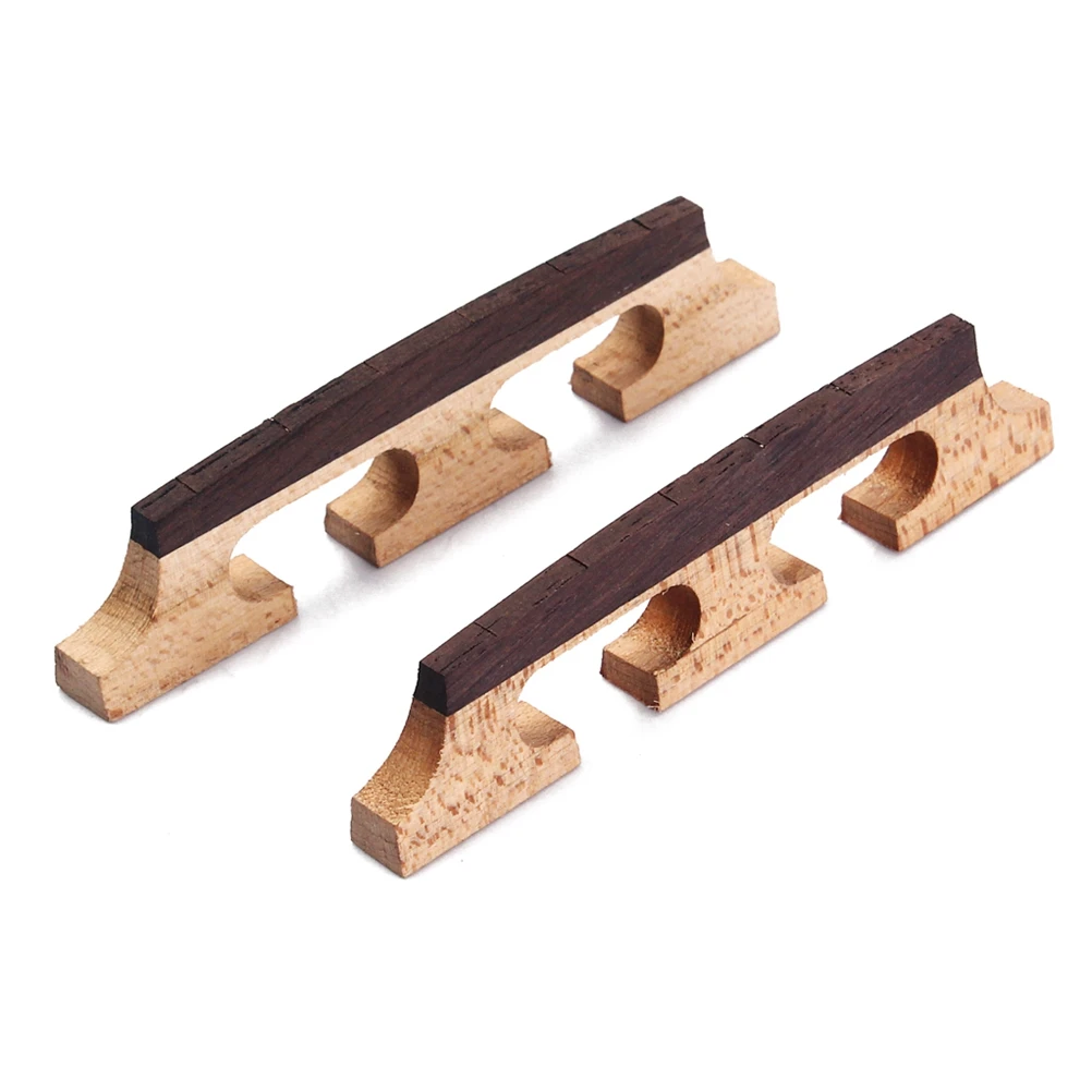 

2 pcs Guitar Bridge Rosewood Maple Durable Stable For Banjo Ukulele 6 Strings Instruments Parts Banjo Bridge Compensated