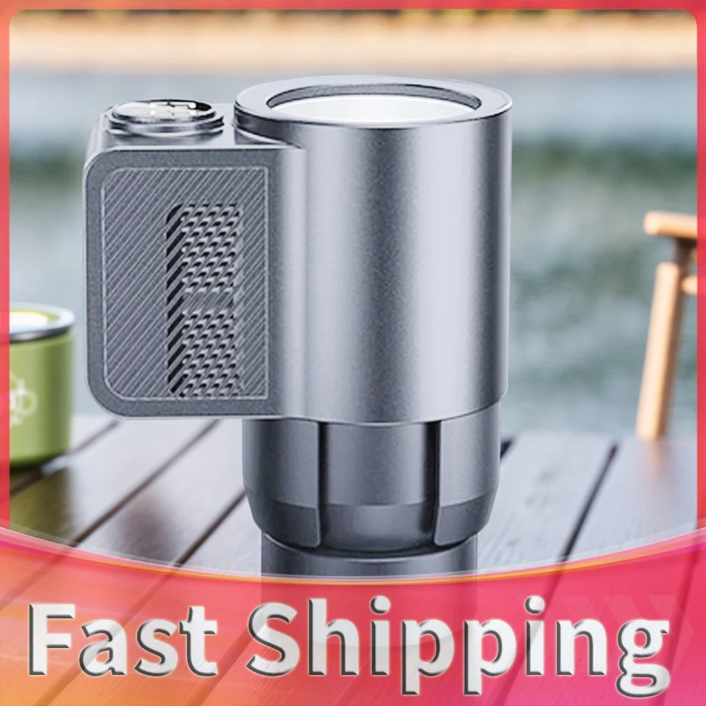 2 In 1 Car Cup Cooler Warmer with Temperature Digital Display Car Insulation Drink Cooler Cup for Family Outdoor Road Trip
