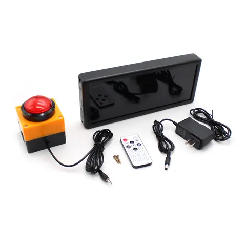 디지털 디스플레이 경쟁 타이머 카운트다운 스톱워치 카운터 2.3 인치 4 자리 훈련 음성 타이밍 장비 + 원격 제어