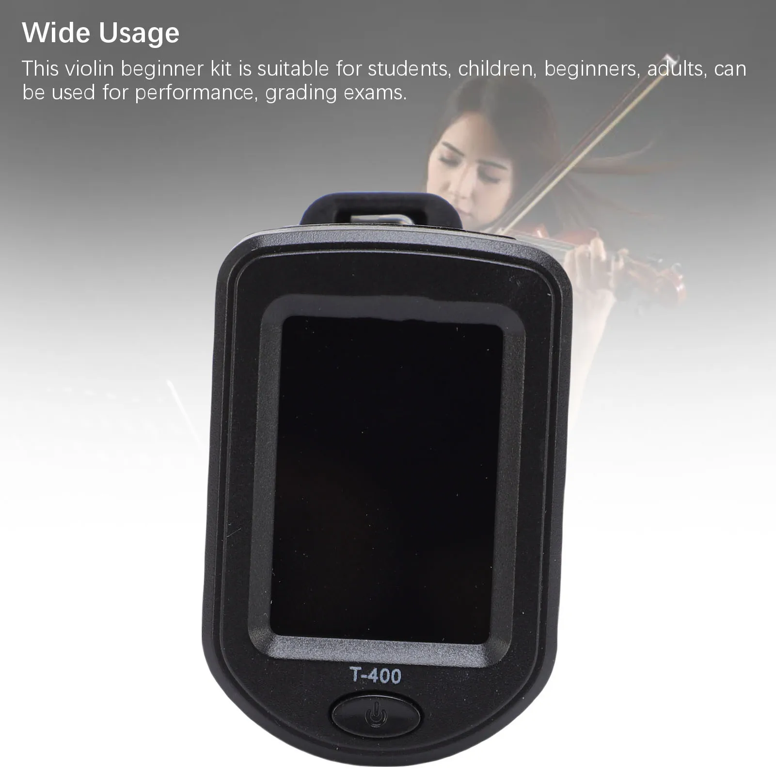 Set Biola 4/4 Finishing Matte Lengkungan Sedang Kit Biola Pemula Elegan Ergonomis dari Kayu Basswood untuk Belajar