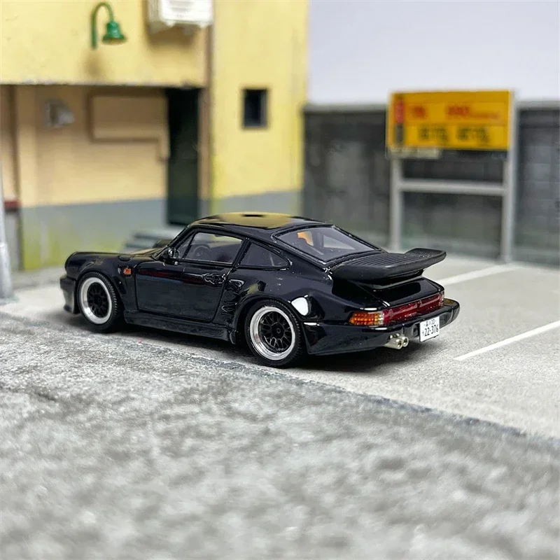 cars' lounge 1:64 RWB 930 midnight black bird Resin limite350 Model Car