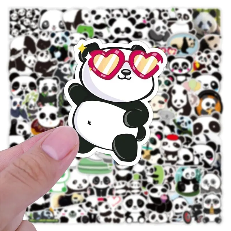 200 Uds pegatinas de animales Kawaii Panda Rana botellas de agua pegatina de dibujos animados vinilo Vsco pegatinas impermeables para niños