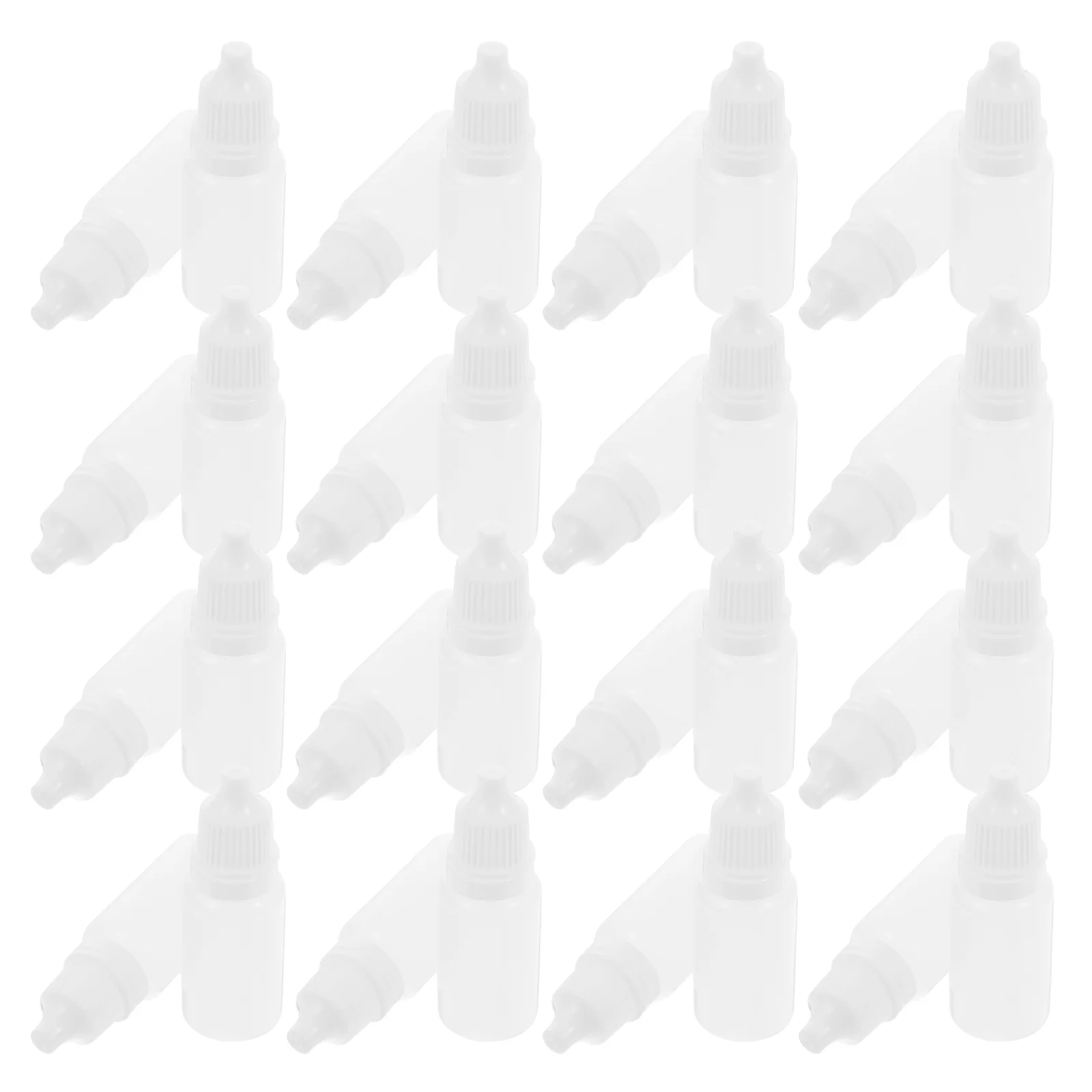 Compte-gouttes compressible en plastique africain, 50 pièces, 10ml, liquide pour les yeux, blanc