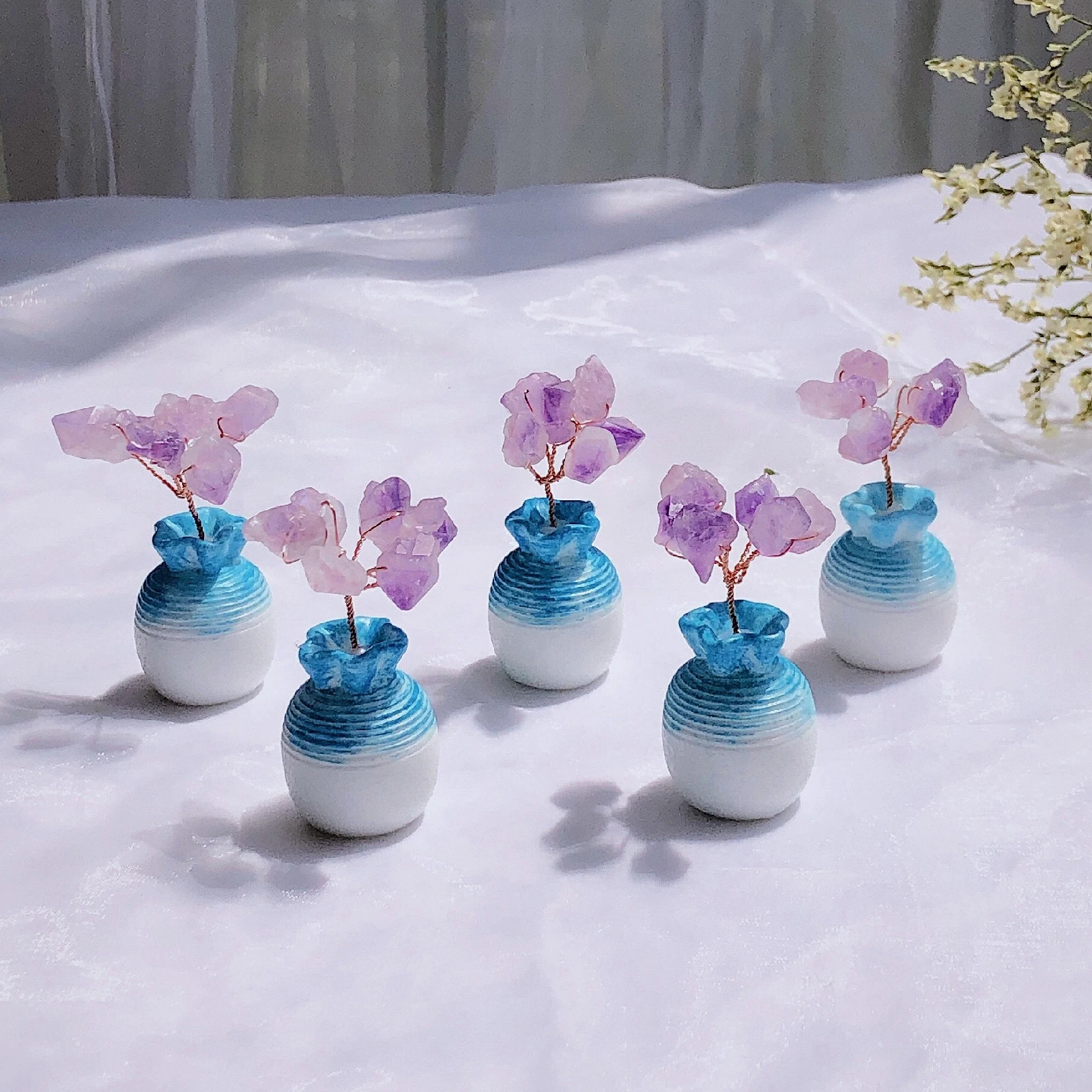 

Набор из 8 миниатюрных ваз из смолы: имитация цветочных ваз, креативное украшение для рабочего стола, декор для дома, микроландшафт, декоративная ваза из смолы