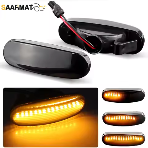 2pcs LED Sequential Side Markers Fit For Fiat Panda/Punto 199/Doblo/Fiorino 3/Idea/Linea Turn Signal Lights Car Accessories