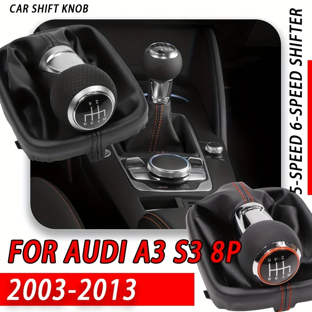 

For AUDIA 4S4Q5 Series Gear Head Shift Handball Dust Cover Buckle Dustproof Clip Integrated Gear Shift Knob And Gearbox 6 Gears