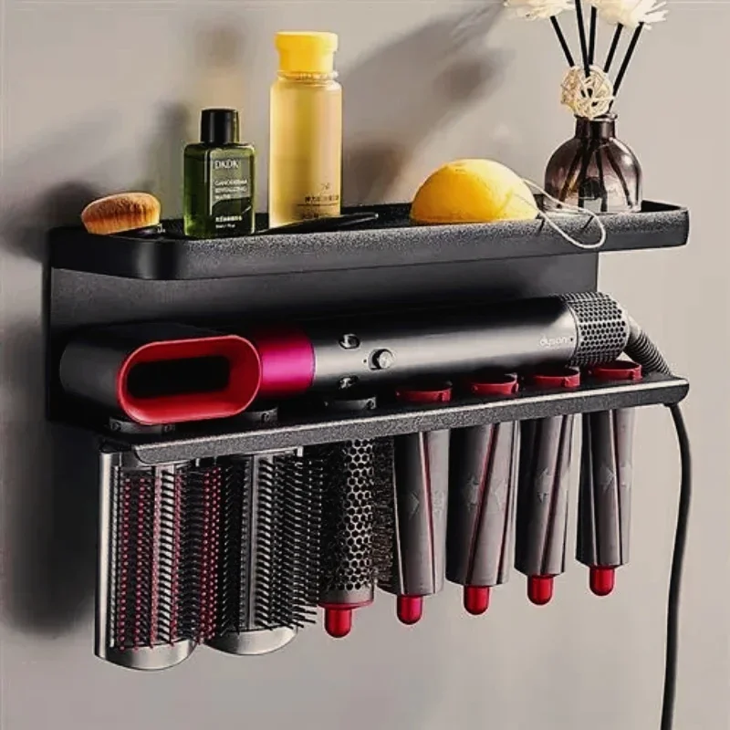 

Wall Mounted Hair Dryer Holder Stand for Dyson Airwrap Bathroom Organizer Supersonic Dryer Storage Rack Hair Care