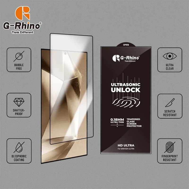 G-Rhino 1 قطعة بالموجات فوق الصوتية HD حامي الشاشة لسامسونج غالاكسي S25 S24 S23 S21 الترا S20 زائد S21 منحني حامي الشاشة