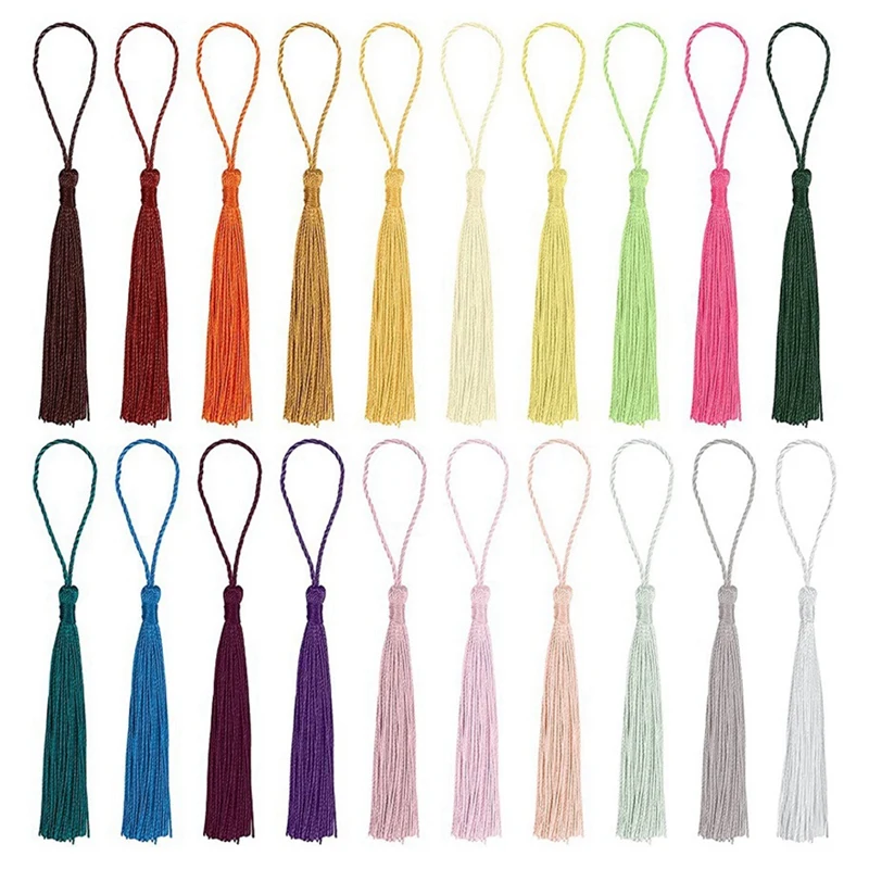 300Pcs/Lot Tassel Silk Fringe Silky Floss Bookmark Tassels Mini Tassels For DIY Craft Jewelry Making Bookmarks