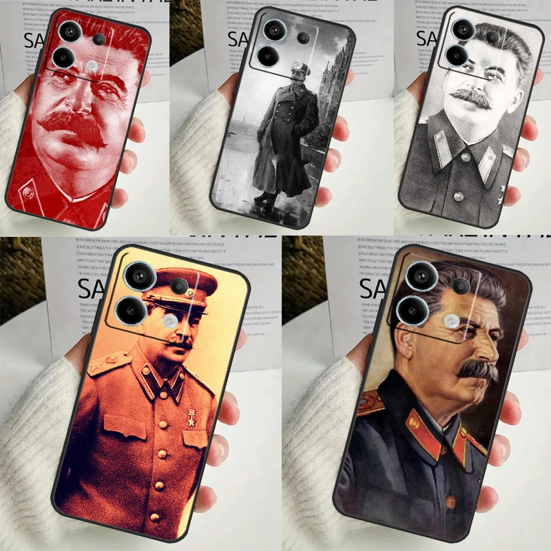 Russian Commander Stalin Case For Xiaomi Redmi 12 13C 12C 10C 9C Redmi Note 13 9 10 11 12 Pro 9S 10S 11S 12S Cover