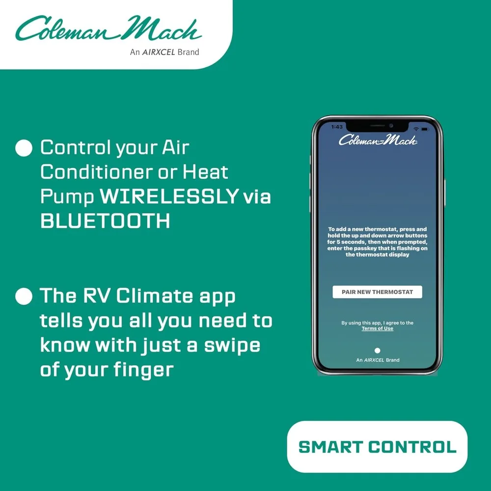 Airxcel 81-0980 ADB Manuale Bluetooth Pronto per il calore