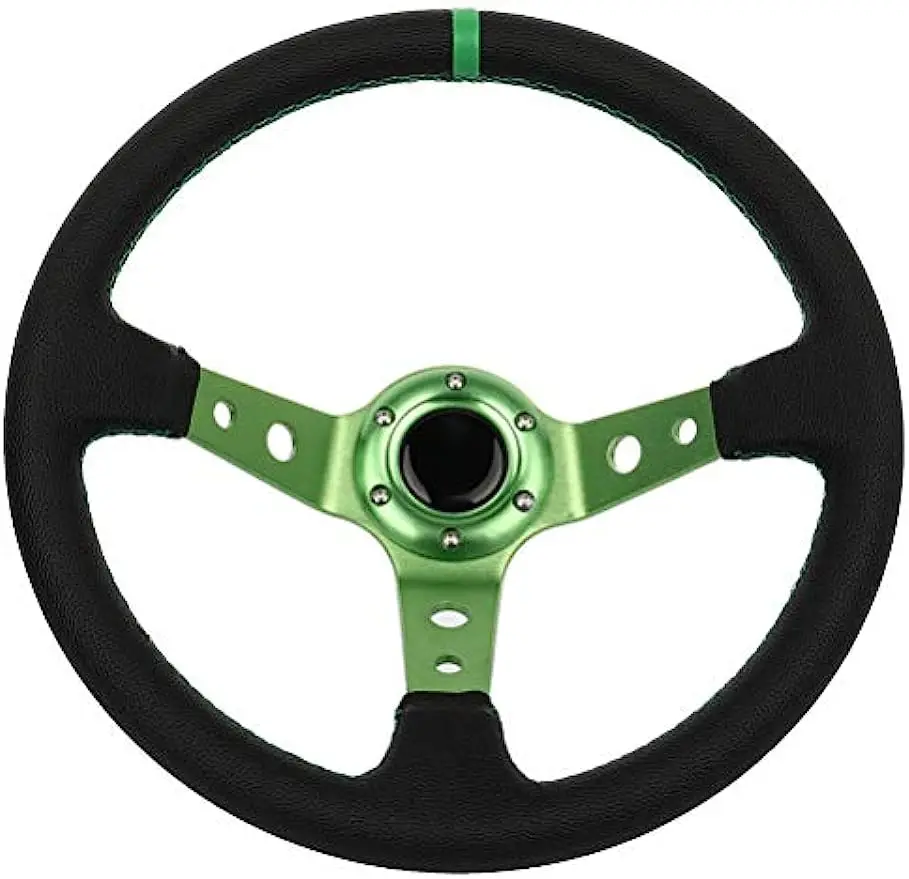 

350MM/14inch Universal Aluminum Car Racing Steering Wheel Sports Drifting Wheel &Horn Button Aluminum