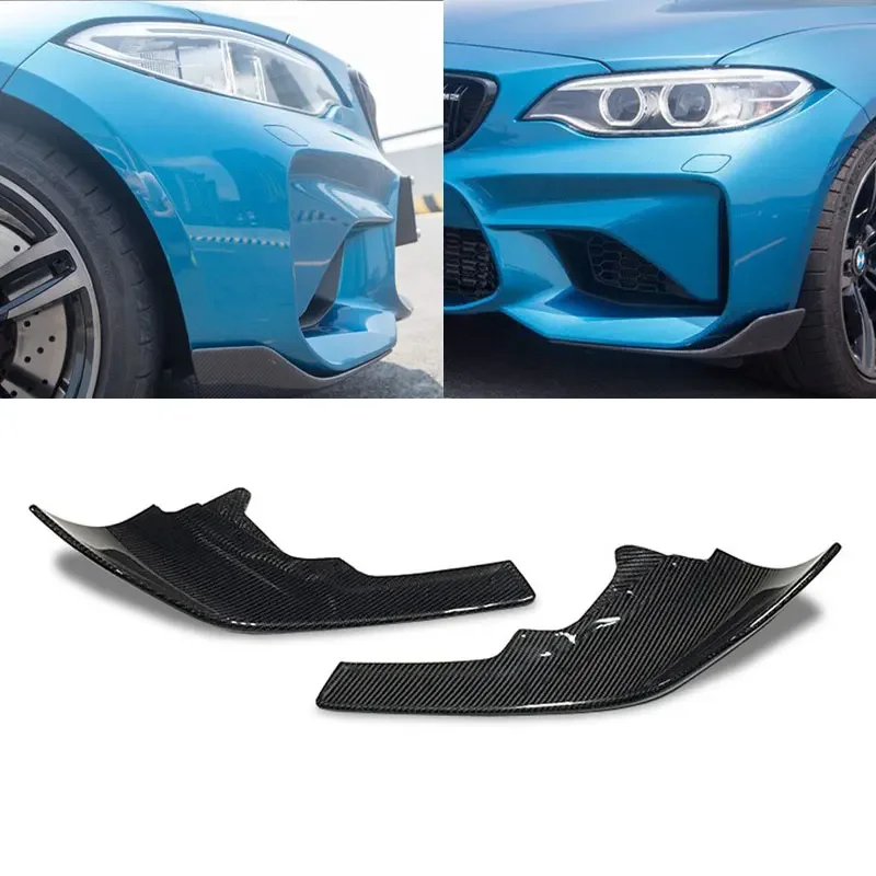 For 2016+ BMW 2 Series F87 M2 M2C Carbon Fiber Side Skirt MP Style Carbon Fiber Side Wrap Corner Body Kit