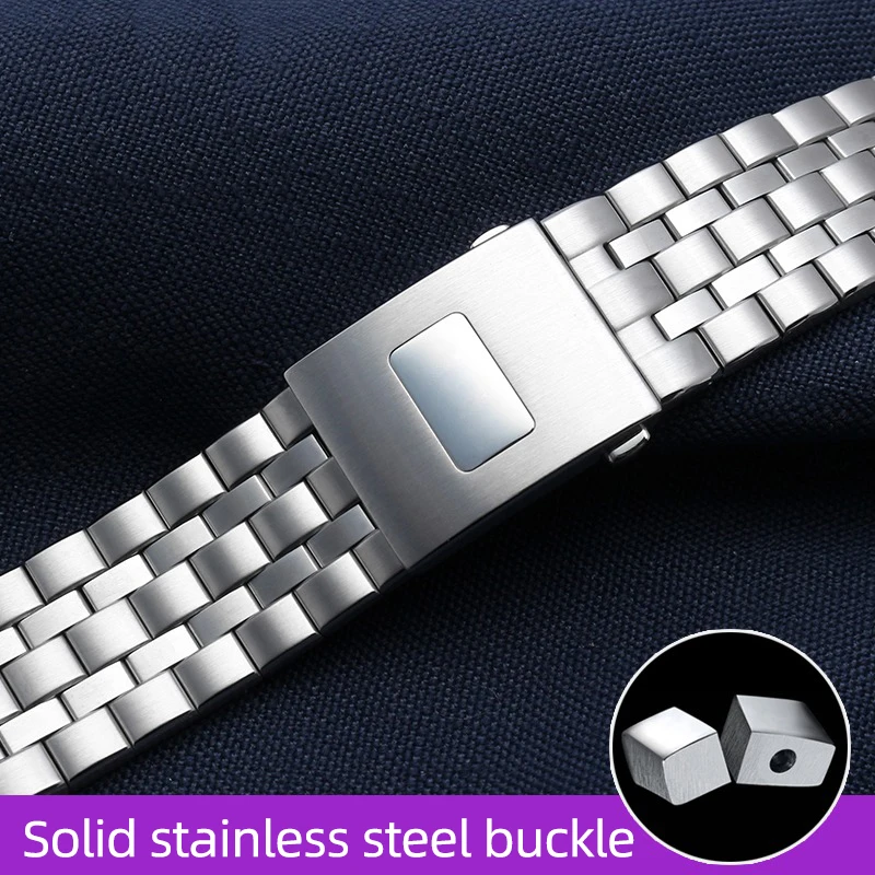 Stainless Steel Strap 20mm 21mm Men\'s Watch Accessories for IWC Pilot Bracelet Mark 17 18 Little Prince IW377717 IW377710