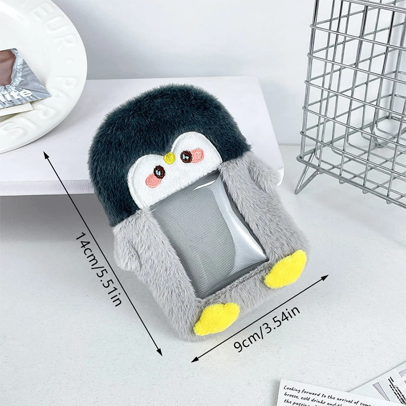 1pcs Plush Card Holder Fluffy Photocard Holder Bus Card Sleeve ID Bank Credit Card Holder Protector Stationery