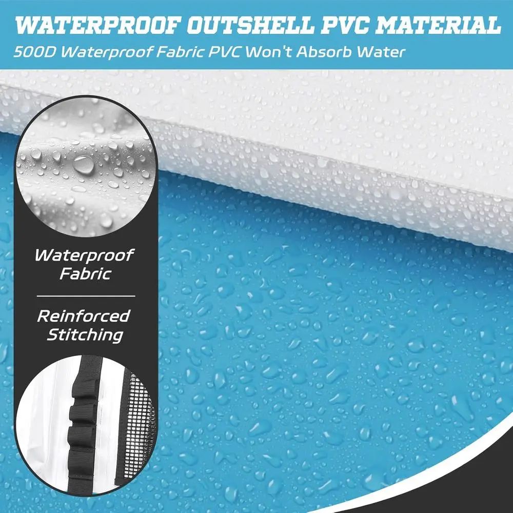 حقيبة تبريد الأسماك المعزولة مع قاع مسطح-25x17.5 40x16 60x20 بوصة مقاومة للماء لصيد الأسماك حقيبة تبريد القتل #6