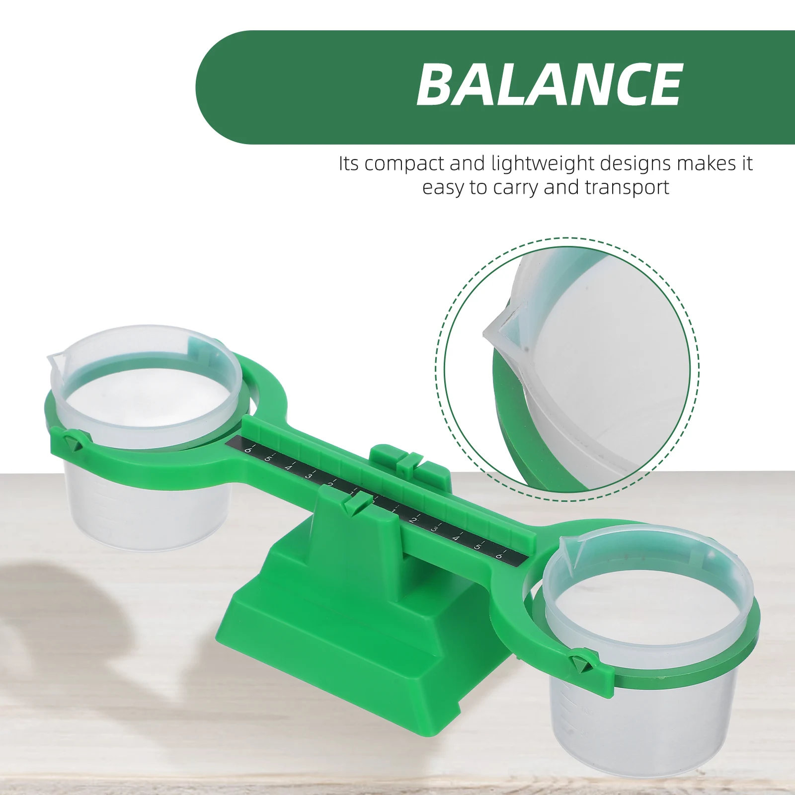 

1 Set Math Balance Scale For Classroom Science Experiment Kids Weighing Equipment With Weights Portable Lab Teaching Tool School