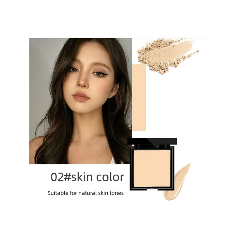 SUET NEI Wheat-colored Powder Compact Controls Oil, Sets Makeup, And Provides Long-lasting Bronze Concealer For Dark Skin Tones