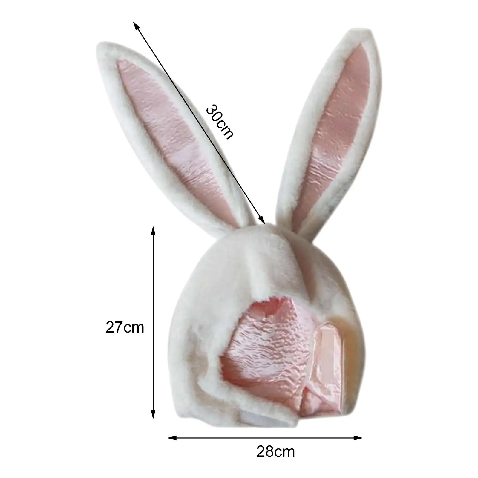 Cute Rabbit Ear Hat Kids Adult Costume Head Warmer Funny Headdress for Photo