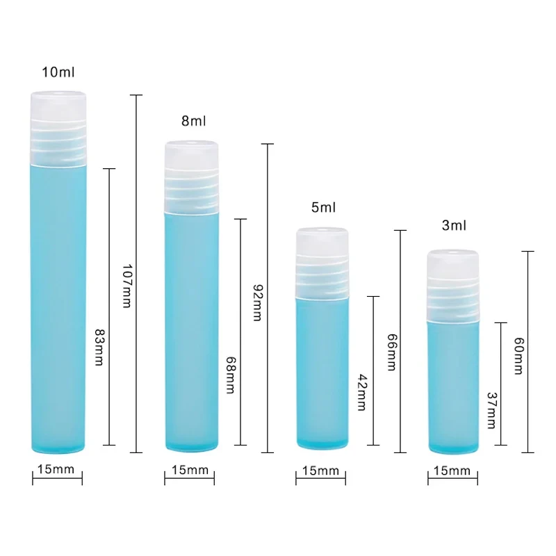 10 Stuks 3Ml 5Ml 8Ml 10Ml Rol Op Plastic Flessen Voor Etherische Olie Parfum Kleine Roller Flesje Container Reis Monster Fles