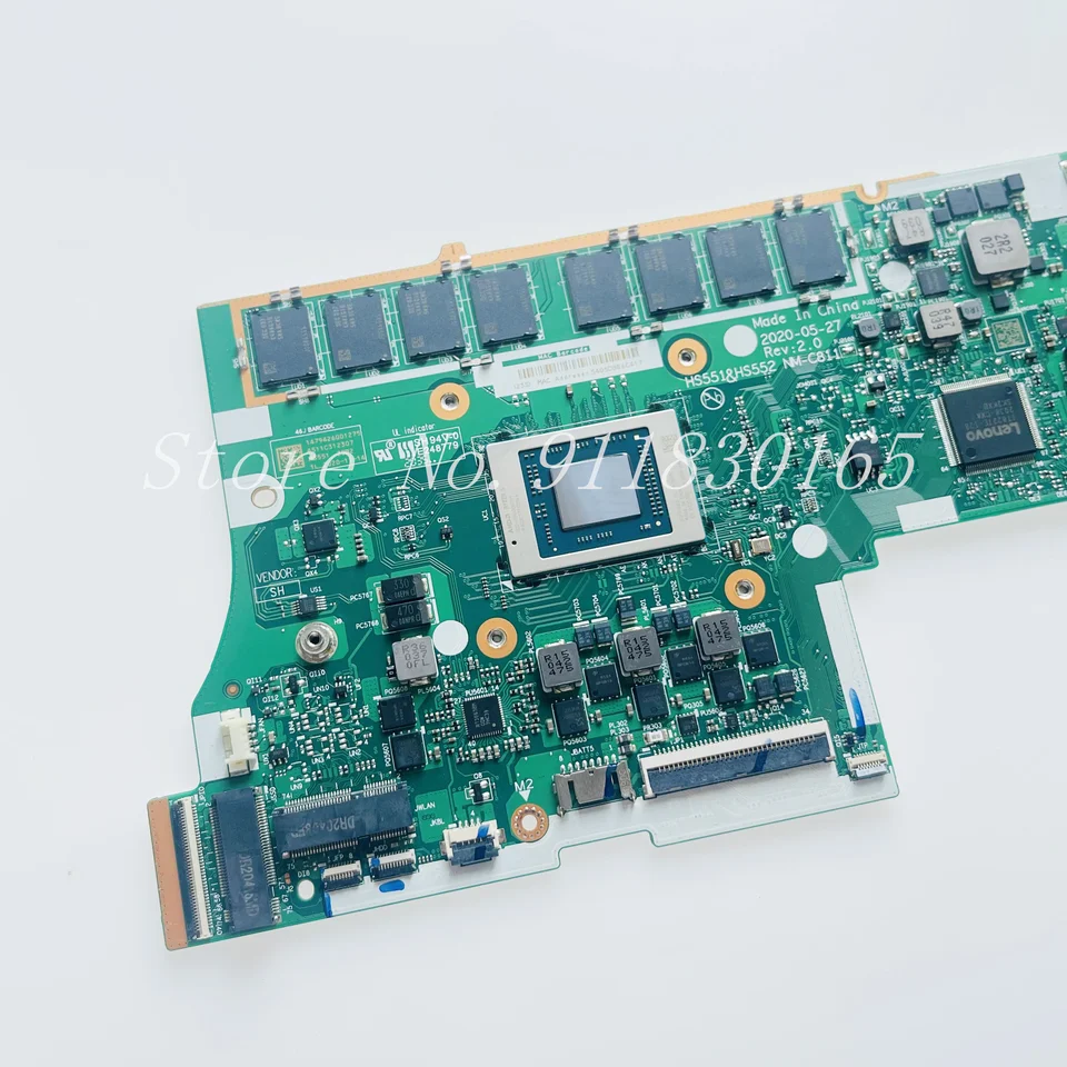 Placa-mãe portátil para Lenovo IdeaPad 5-15ARE05, GS55D e GS55E