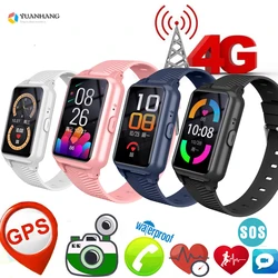 Smart 4G Elderly Student Kid Watch Heart Rate Blood Pressure GPS WI-FI Position Track Monitor SOS Call Thermometer Smartwatch