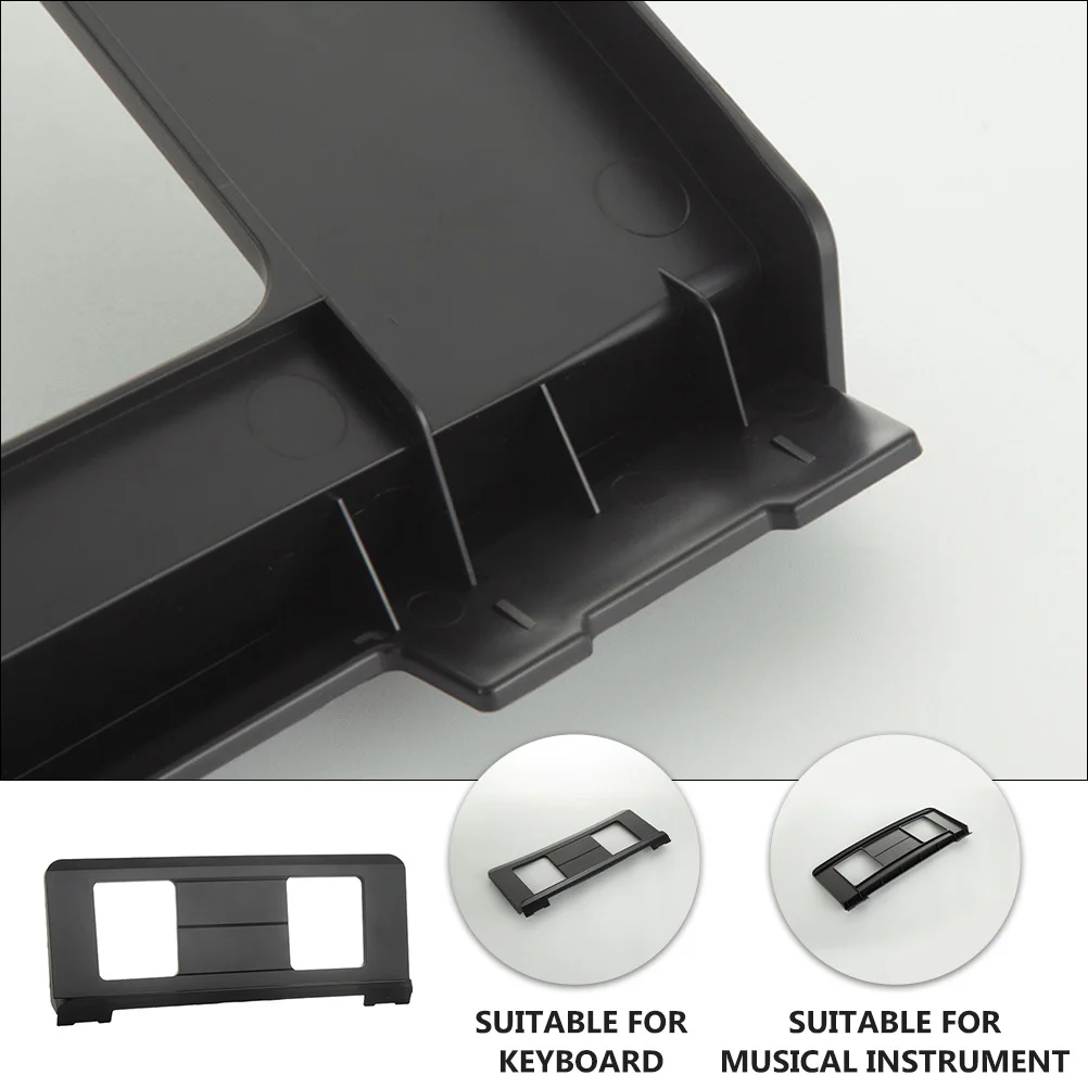 

Durable Plastic Stand For Sheet Music Thickened Keyboard Instrument Supply Black Compact Lightweight Design Music Score Holder