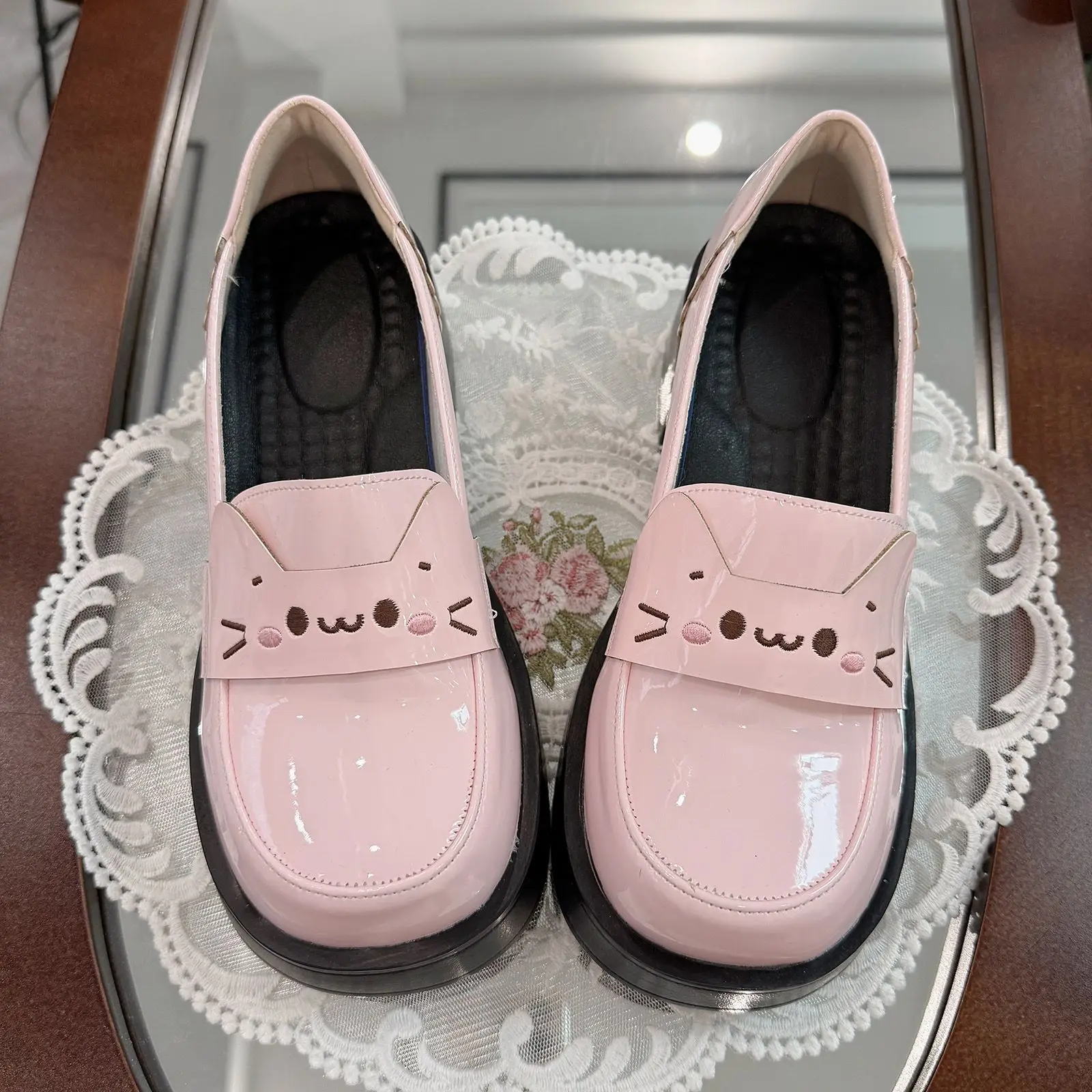

Japanese Original Lolita Mary Jane Shoes Cute Sweet JK Uniform Platform Shoes Academic Style Womens Casual Versatile Flat Shoes