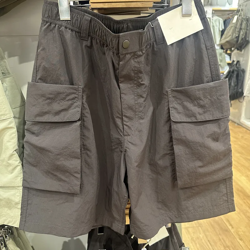 メンズ カジュアル ナイロン ワークウェア サマー アウトドア 防水性 五分丈パンツ ルーズフィット ファッション アーバン スタイル