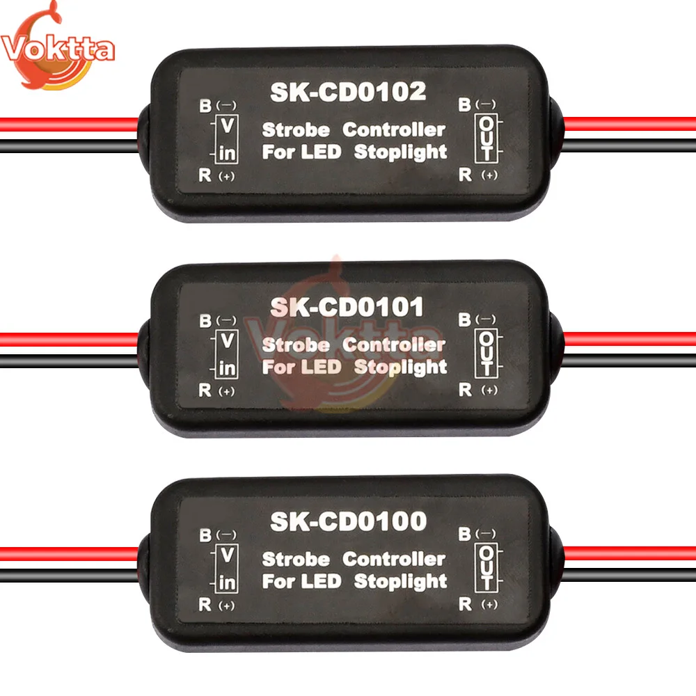 12-24 فولت العالمي فلاش ستروب تحكم SK-CD0102 SK-CD0101 SK-CD0100 المتعري وحدة لسيارة LED الفرامل وقف ضوء مصباح