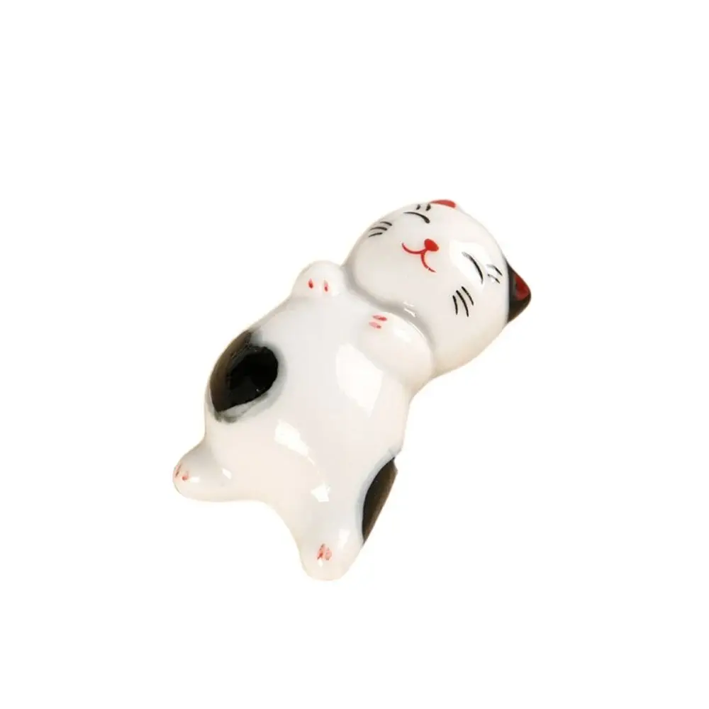 Style Cute Fork Tableware Accessories Ceramic Animal Chopsticks Storage Rack Spoon Rack Chopsticks Pillow Rack Chopsticks Rack