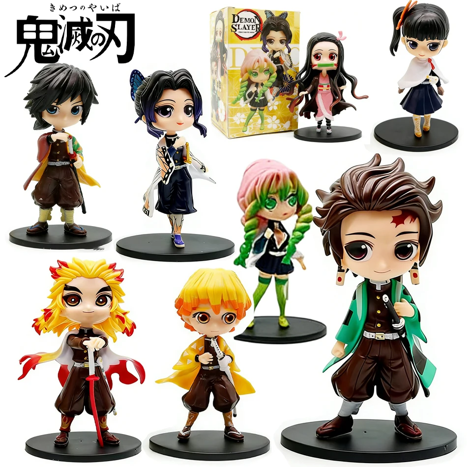 Аниме-фигурки-demon-slayer-15-см-Незуко-Танджиро-Зенитсу-Иноске-Кёджуро-Гию-Милые-qposket-pvc-модели-игрушки-подарок-для-детей