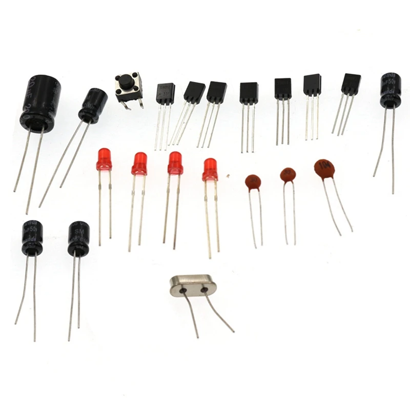 AT89C2051 6 บิต LED นาฬิกาอิเล็กทรอนิกส์โมดูลนาฬิกาปลุกนับถอยหลังนาฬิกาจับเวลาดิจิตอลนาฬิกาอิเล็กทรอนิกส์ DIY ชุด