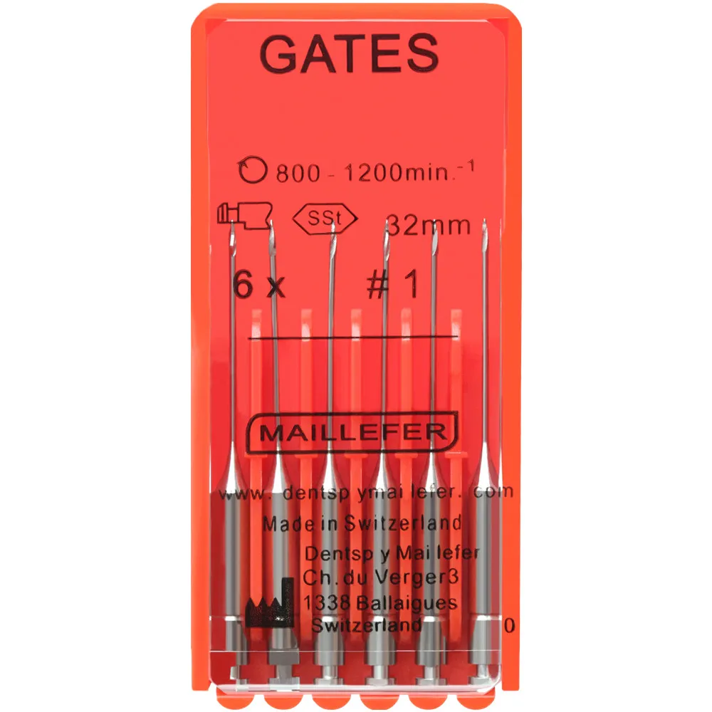 1 Pack Dental Endodontic Drills Gates Glidden Peeso Reamers Rotary Paste Carriers 28/32mm Engine Use Stainless Steel Endo Files